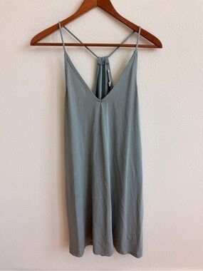Double Zero Sage Green Dress with Spaghetti Straps Size-S